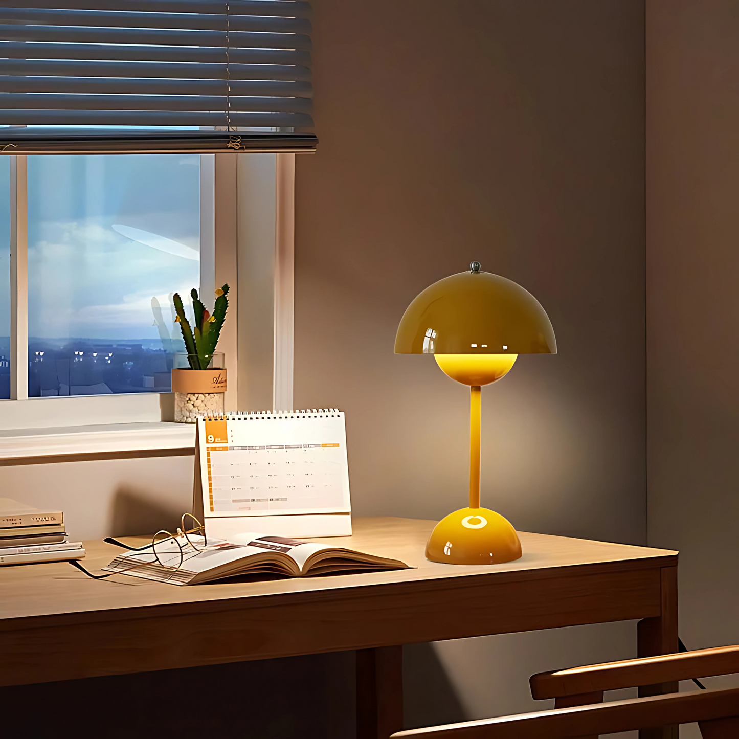 Lampe de chevet rétro chic colorée brillante