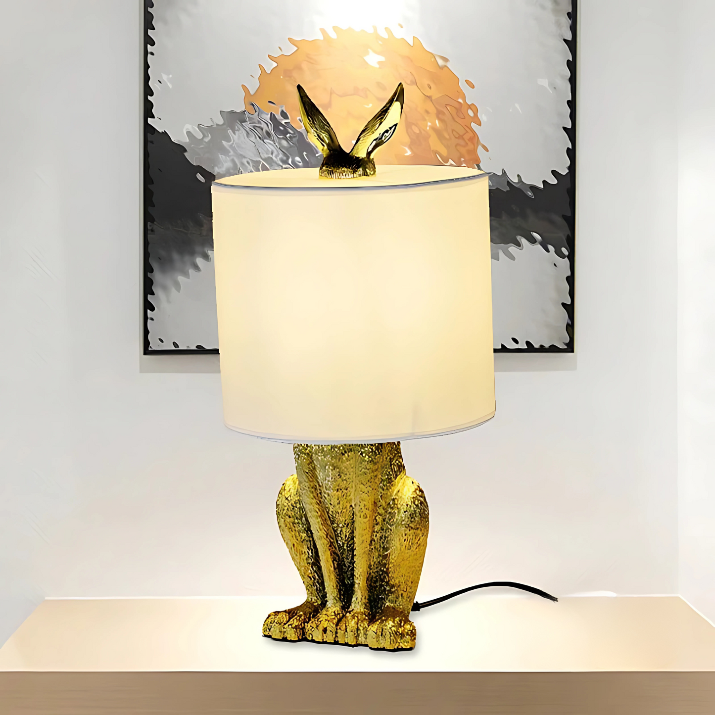 Lampe de chevet originale lapin