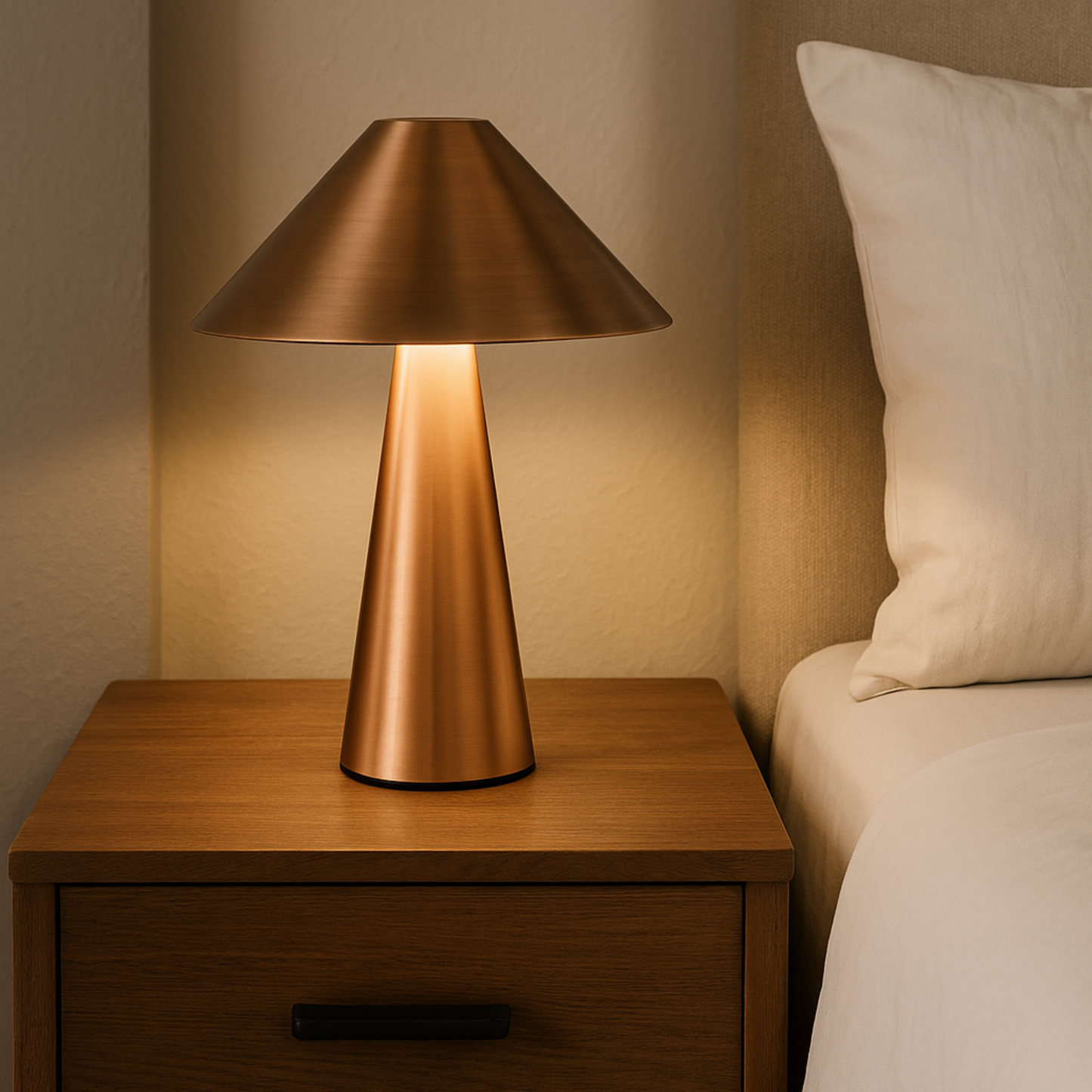 Lampe de chevet champignon tactile IllumeNest