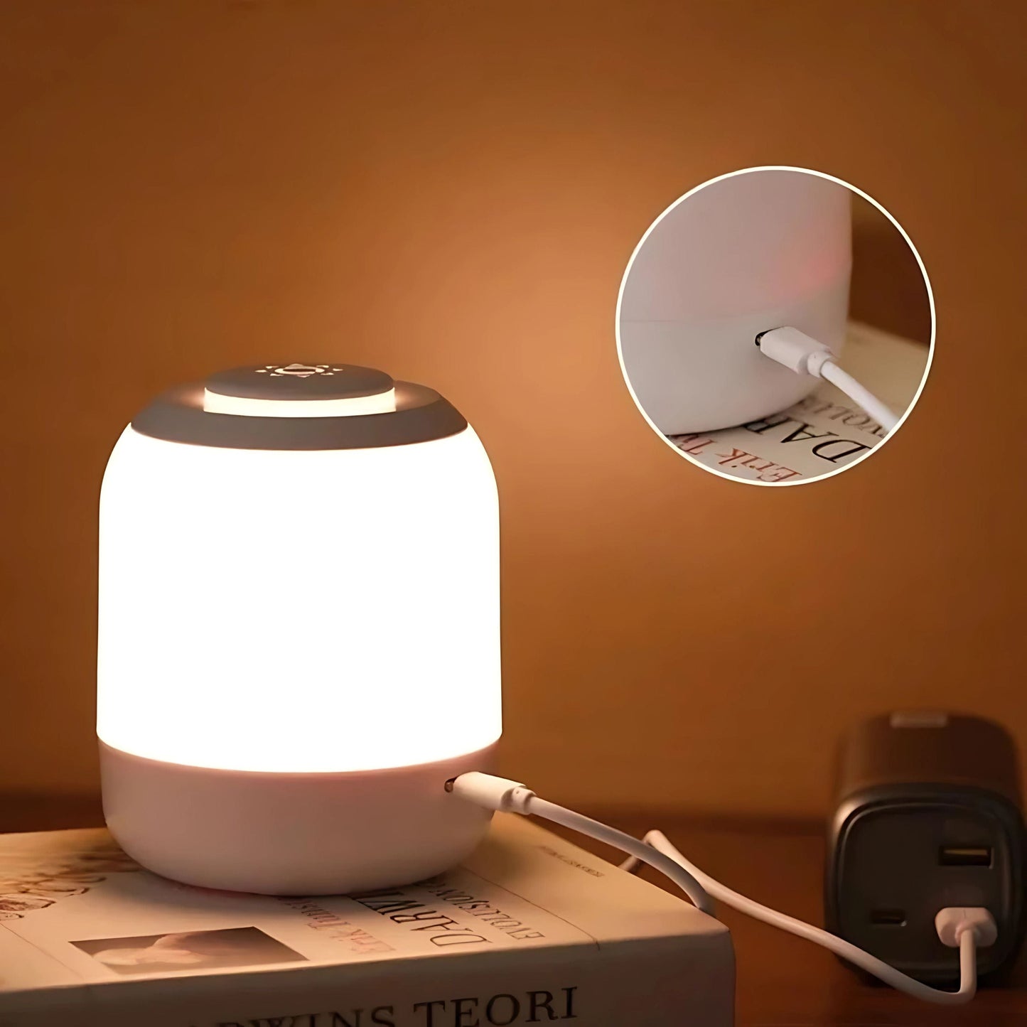 Lampe de chevet à LED sans fil