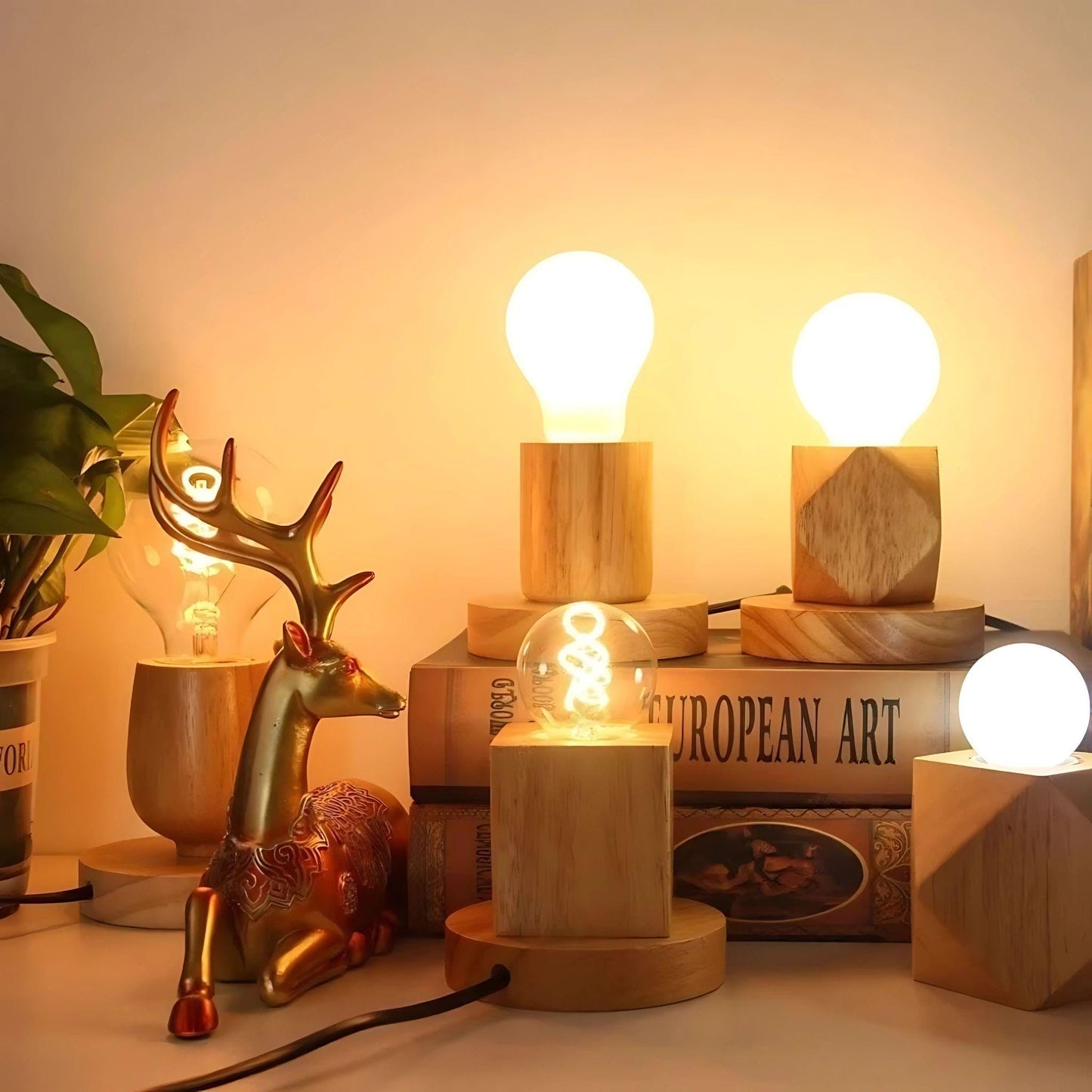 lampe de chevet Ampoule apparente