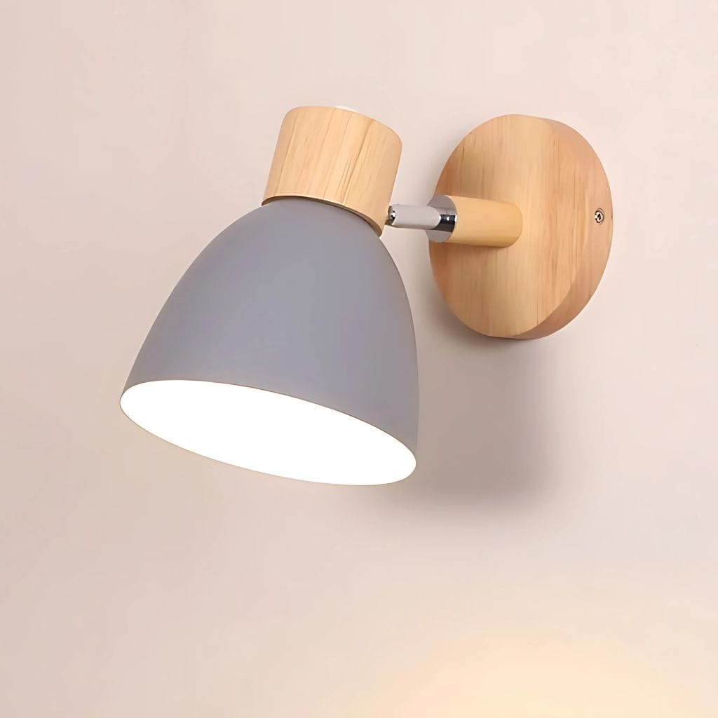 Lampe de chevet Applique murale Gris