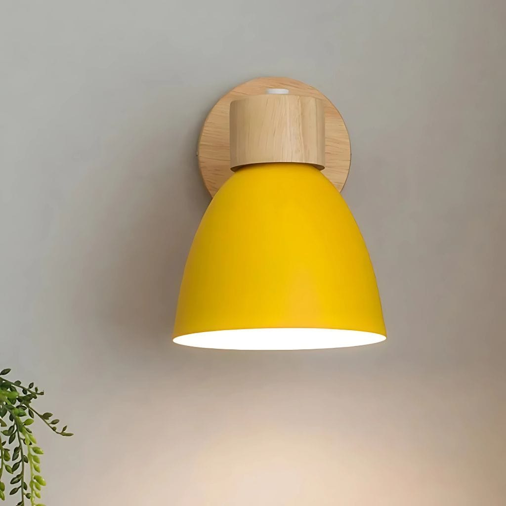 Lampe de chevet Applique murale Jaune