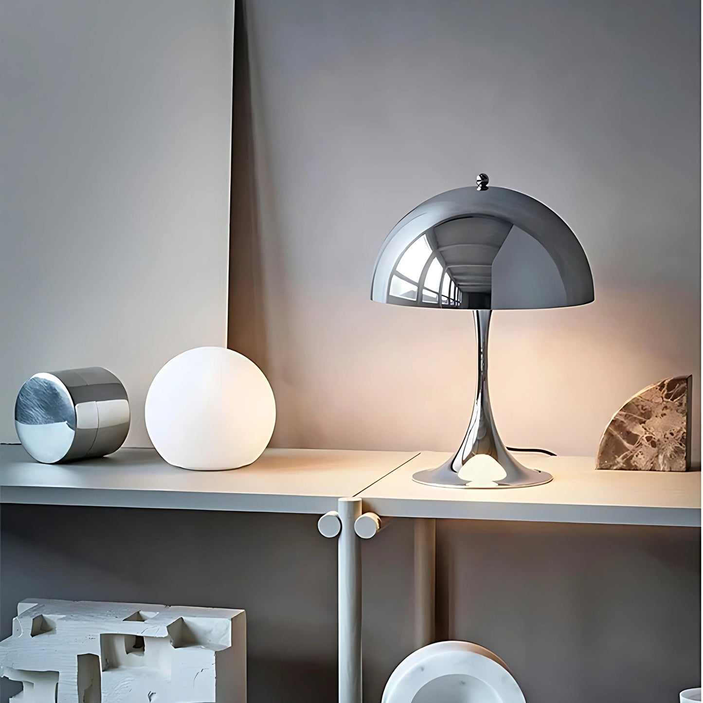 Lampe de chevet Argenté