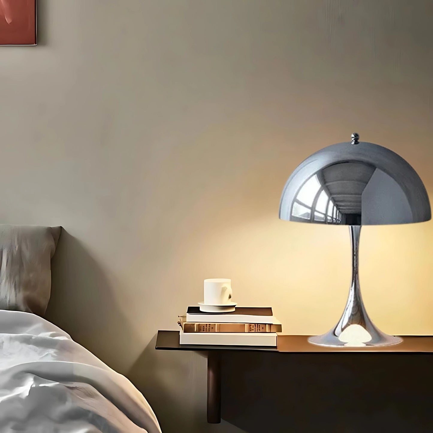Lampe de chevet Argenté