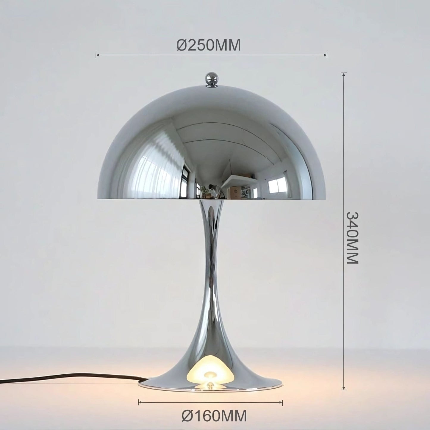 Lampe de chevet Argenté