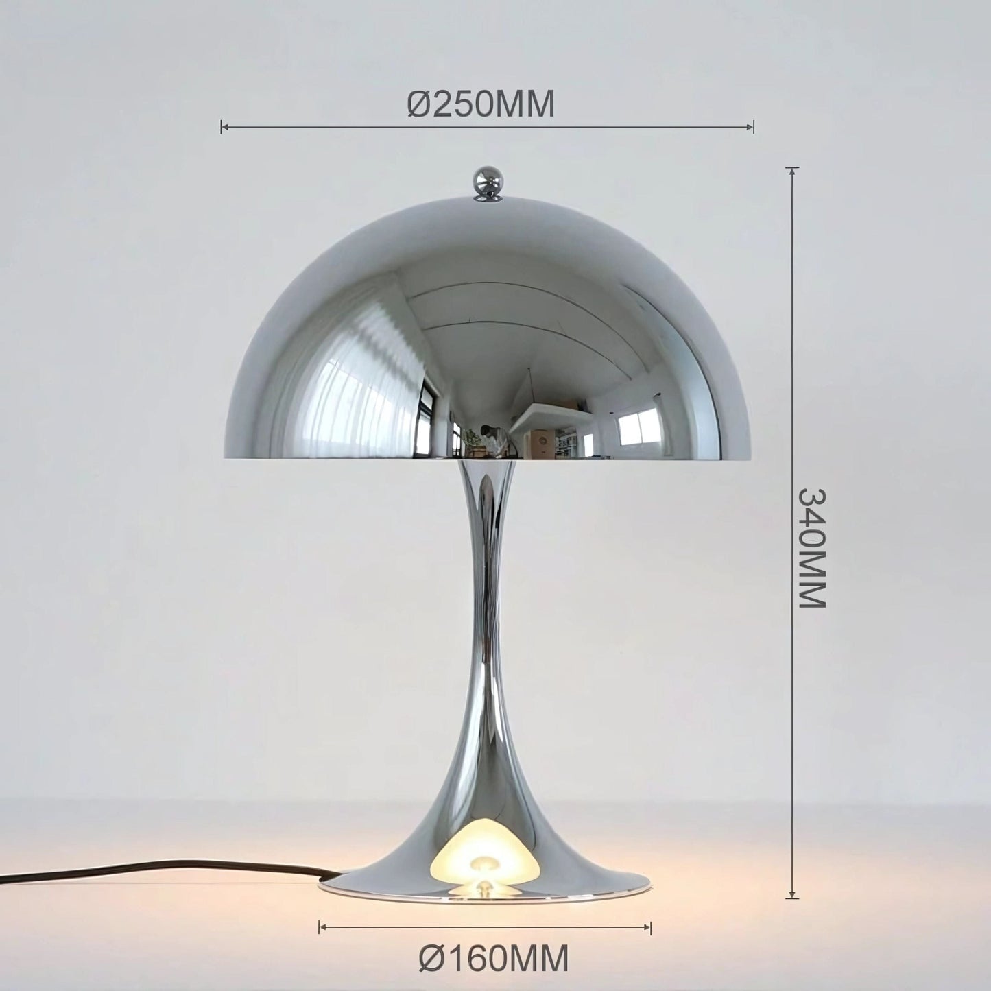 Lampe de chevet Argenté