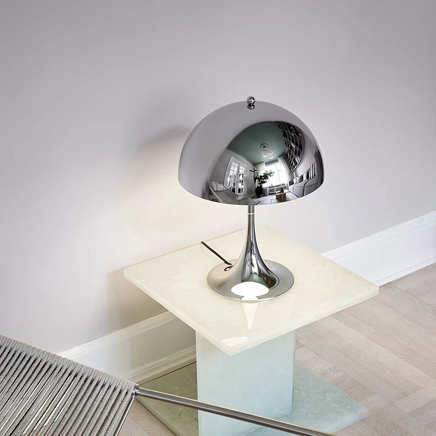 Lampe de chevet Argenté
