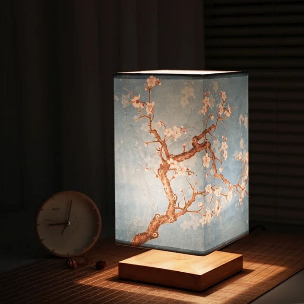 Lampe de chevet au style Japonaise Style Magnolia