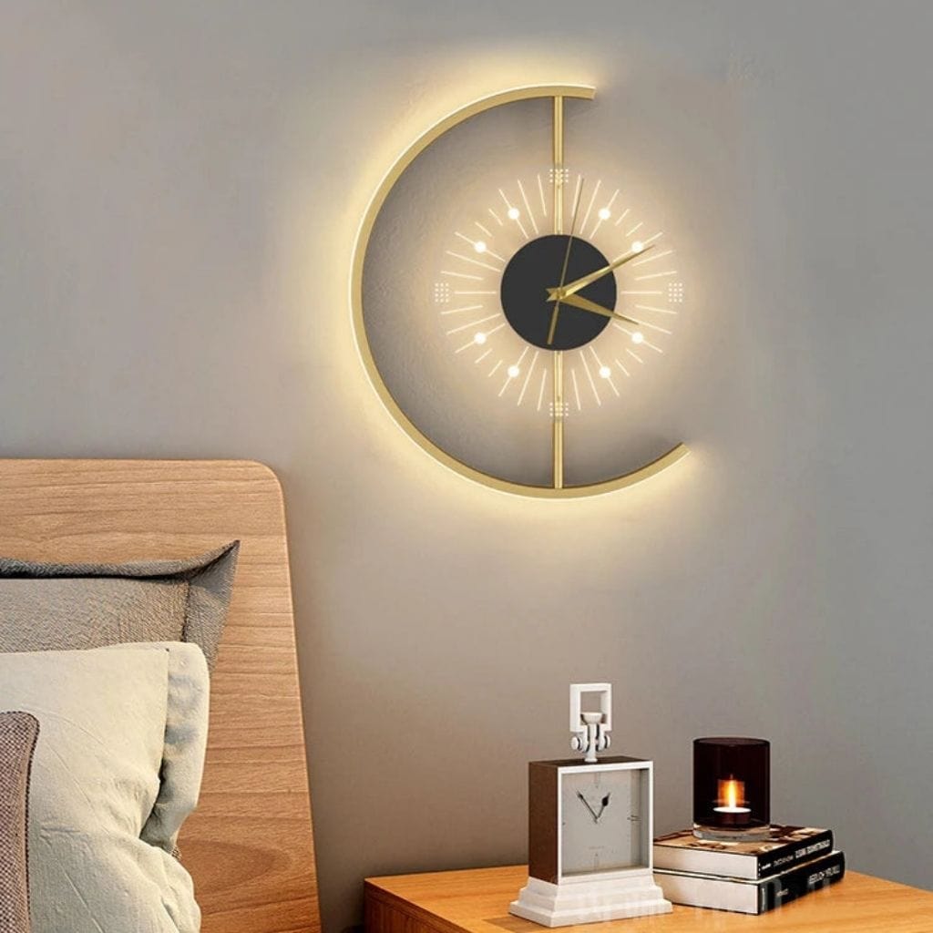 Lampe de chevet avec Horloge