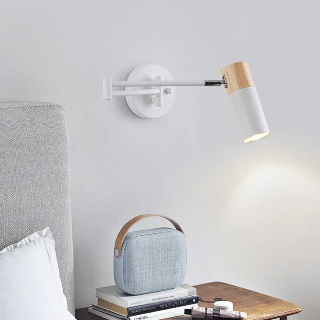 Lampe de chevet bras Articulé Blanc
