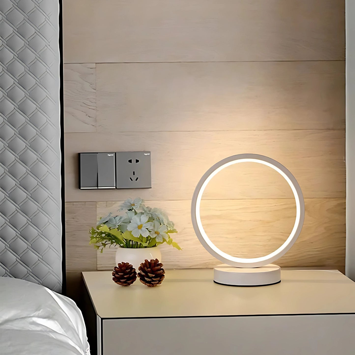 Lampe de chevet circulaire