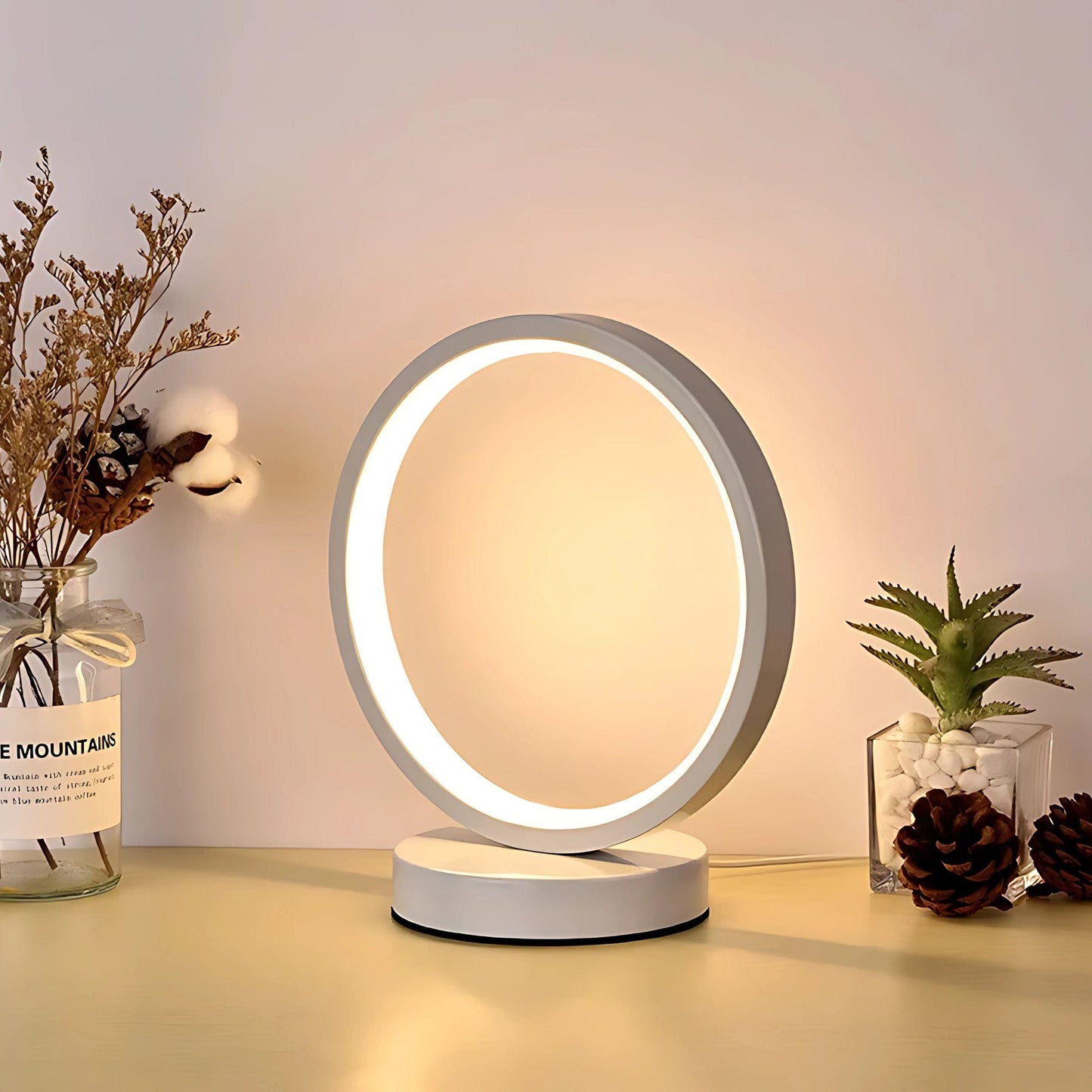 Lampe de chevet circulaire