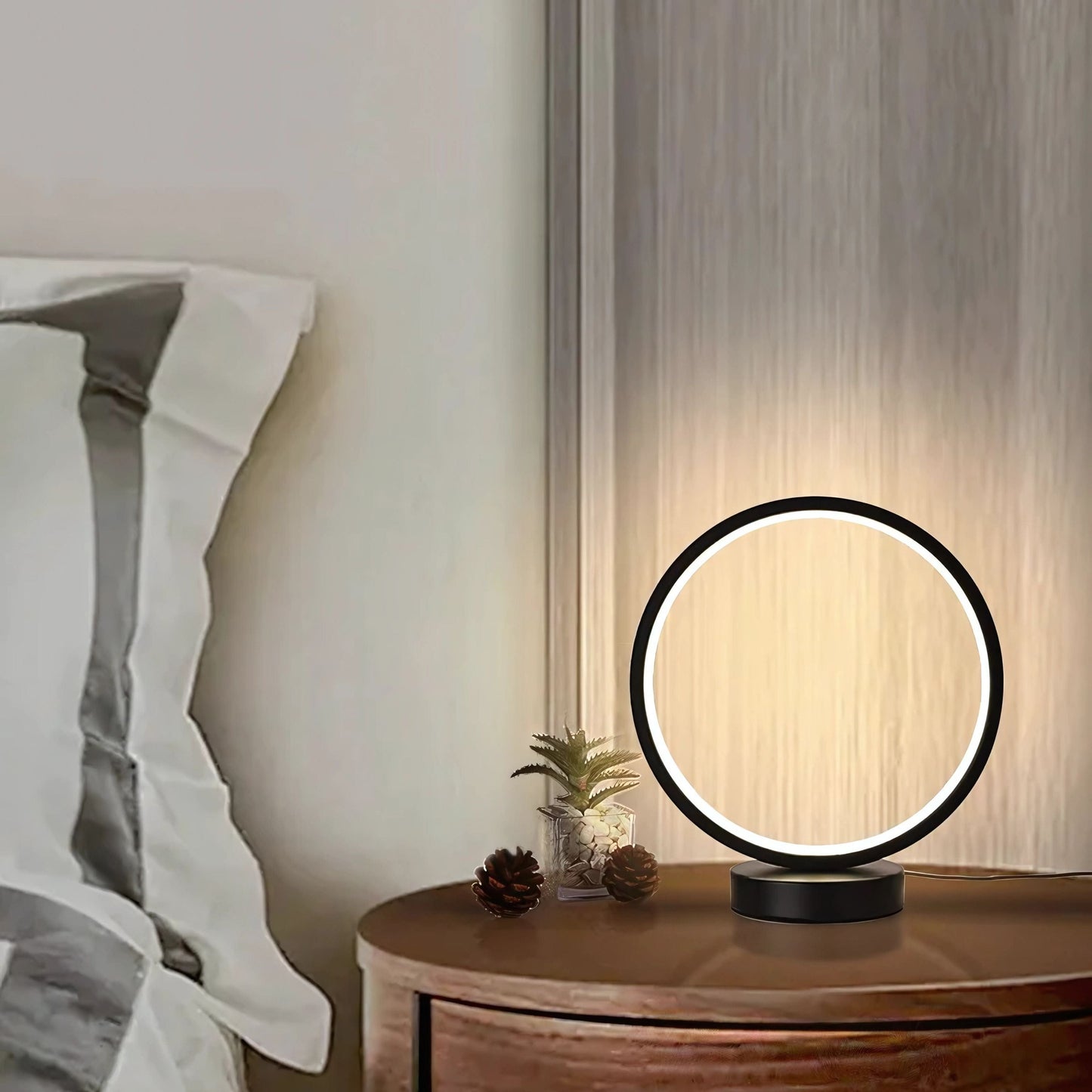 Lampe de chevet circulaire