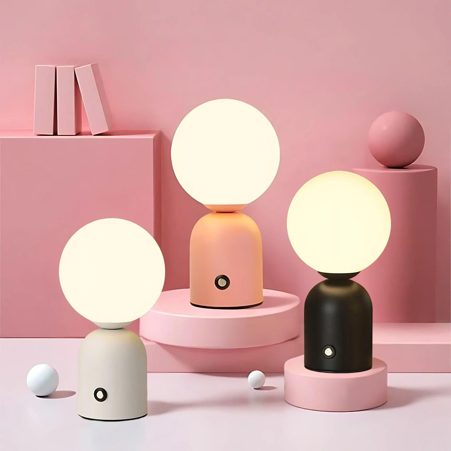 Lampe de chevet colorée