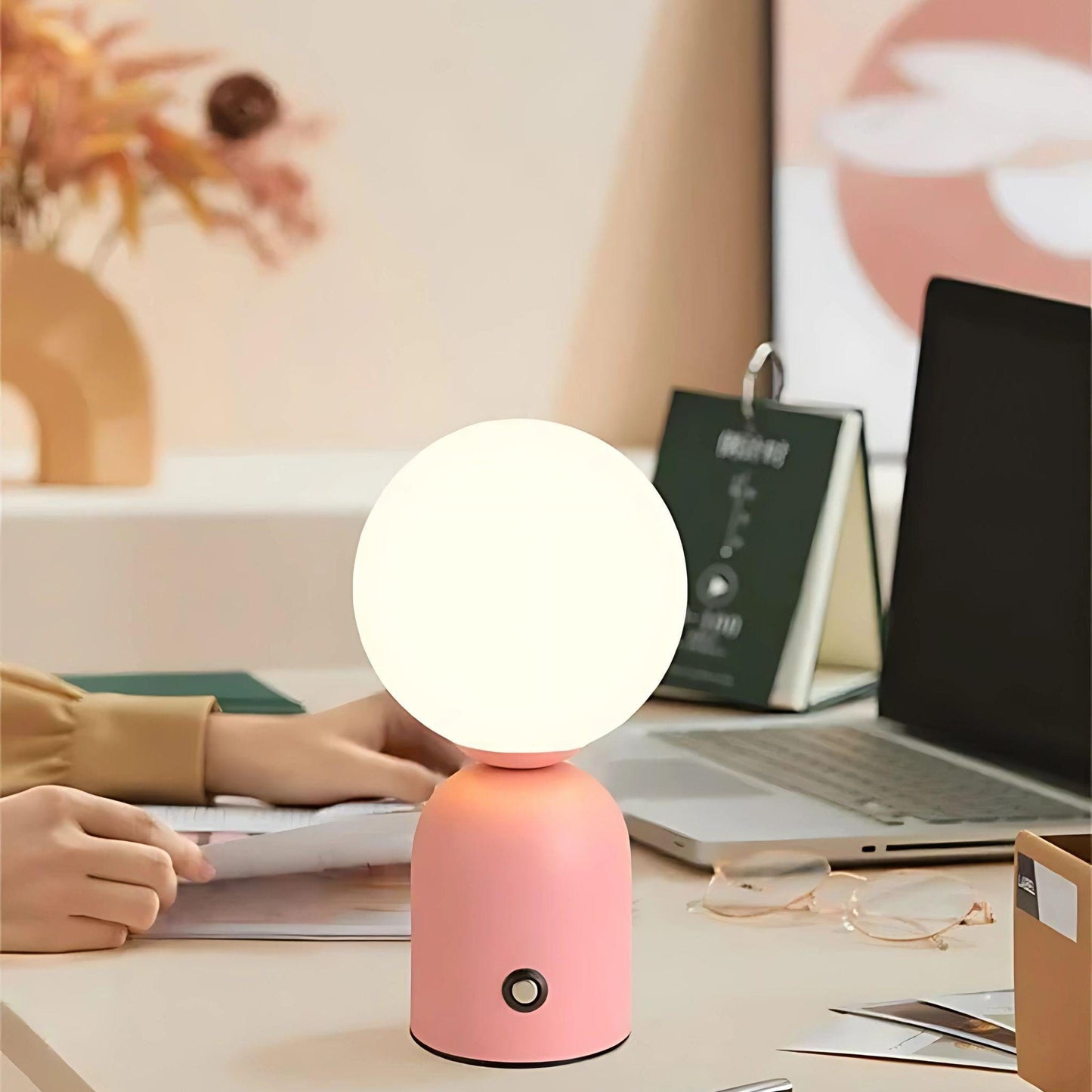 Lampe de chevet colorée