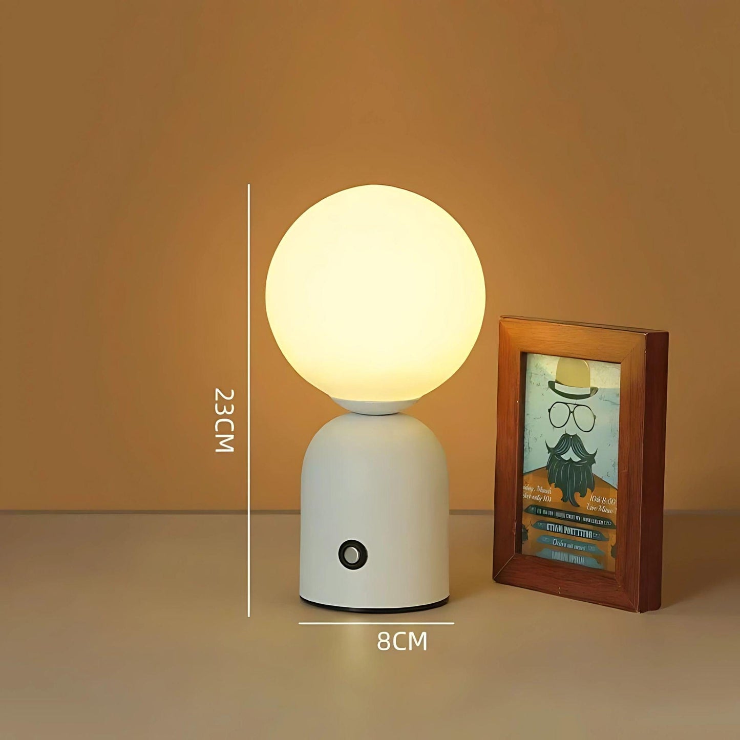 Lampe de chevet colorée Blanc