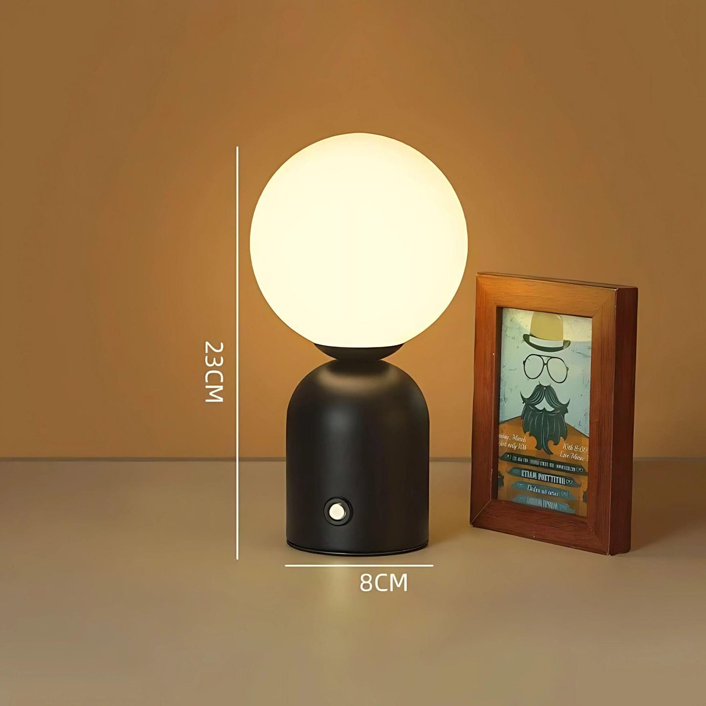 Lampe de chevet colorée Noir