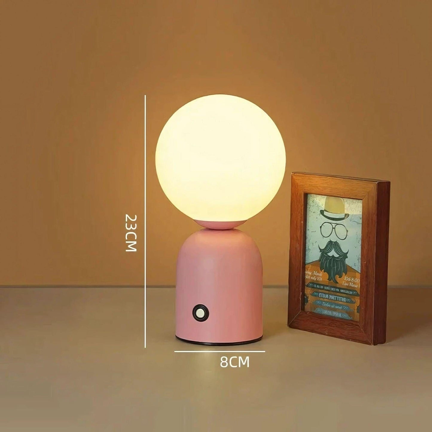 Lampe de chevet colorée Rose