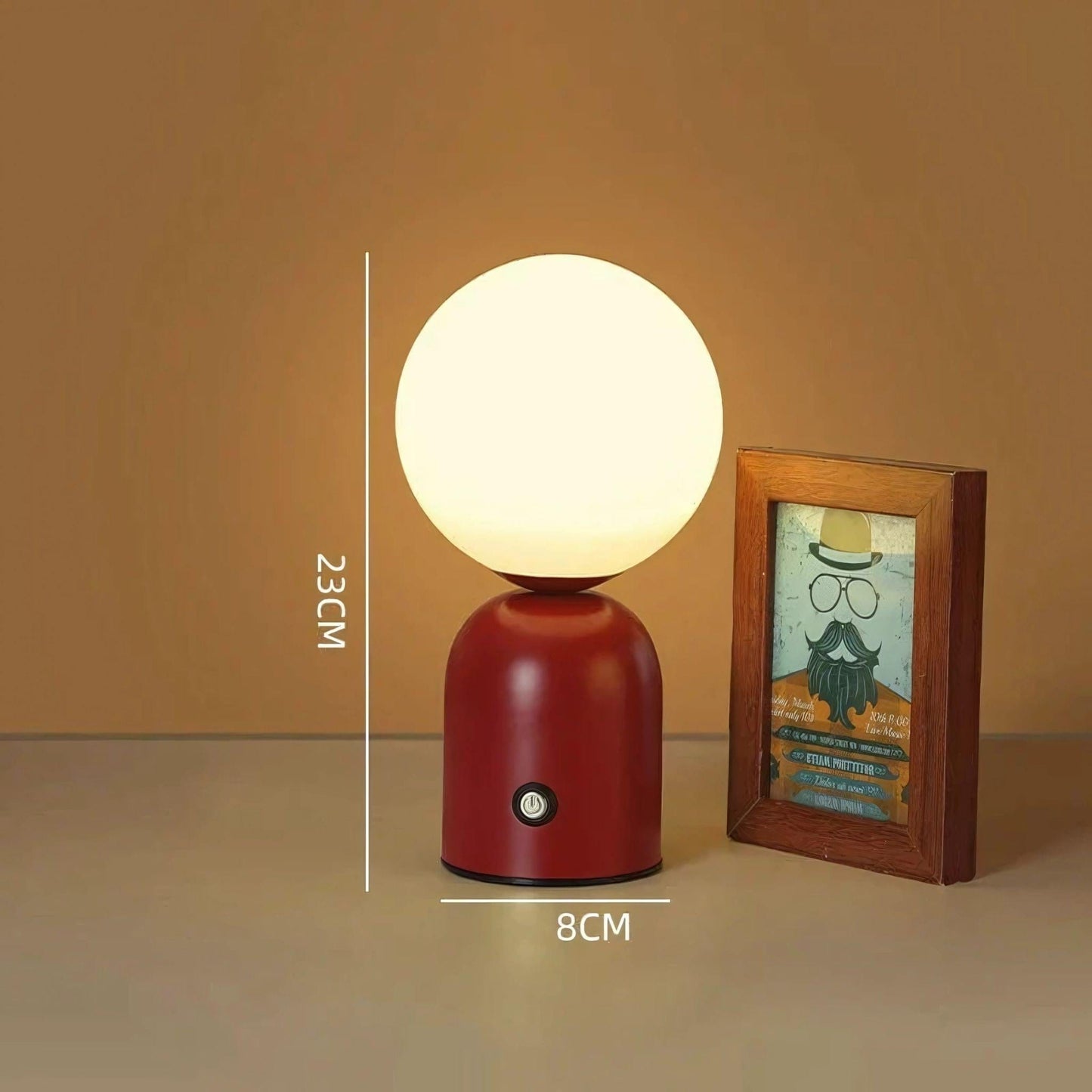 Lampe de chevet colorée Rouge