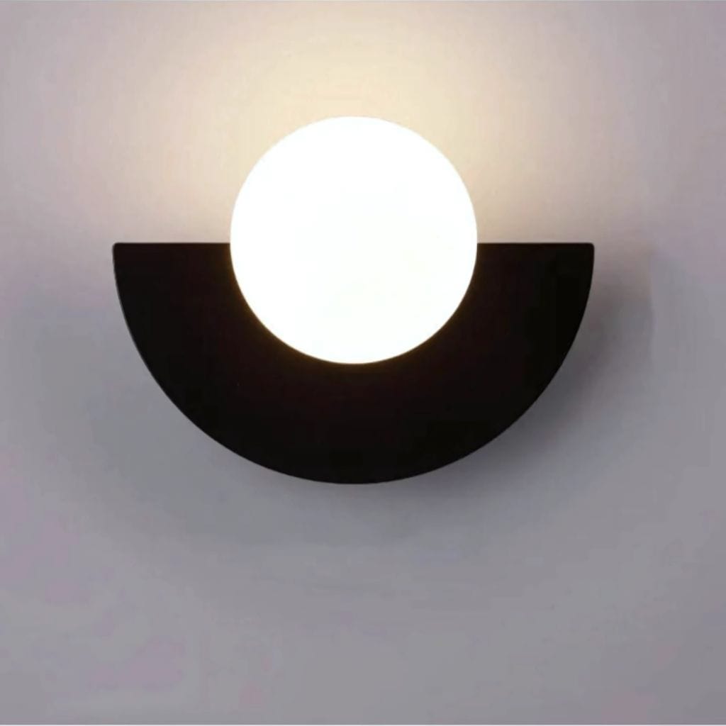 Lampe de chevet Demi lune Noir