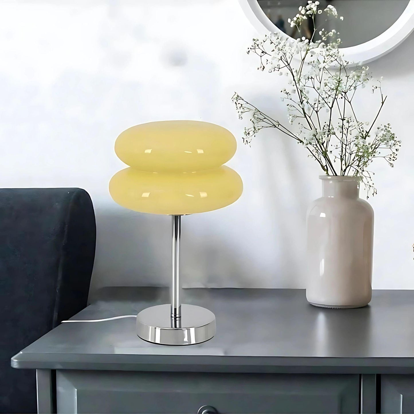 Lampe de chevet design LED Beige