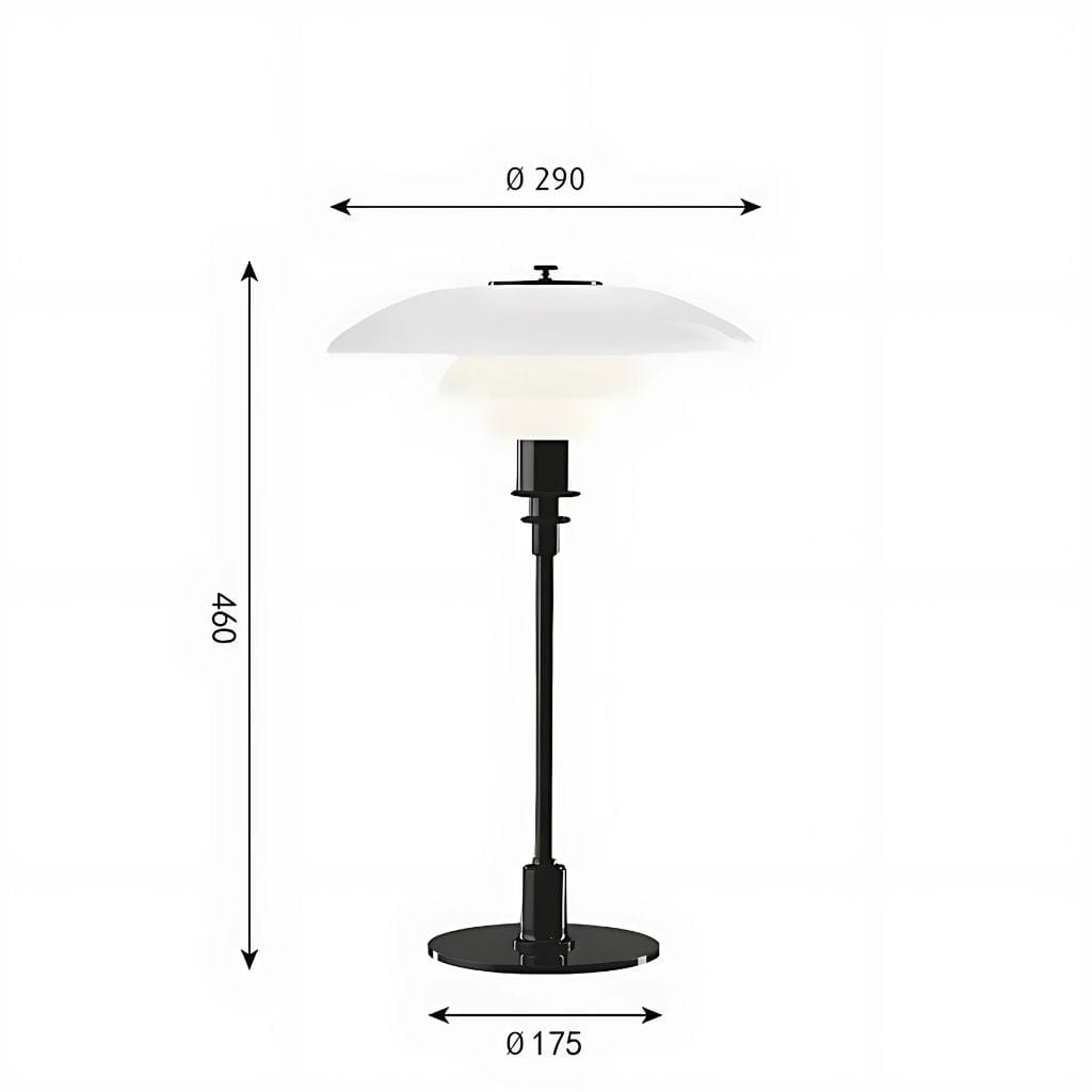 lampe de chevet design luxe Blanc - Noir / warm light / EU Plug