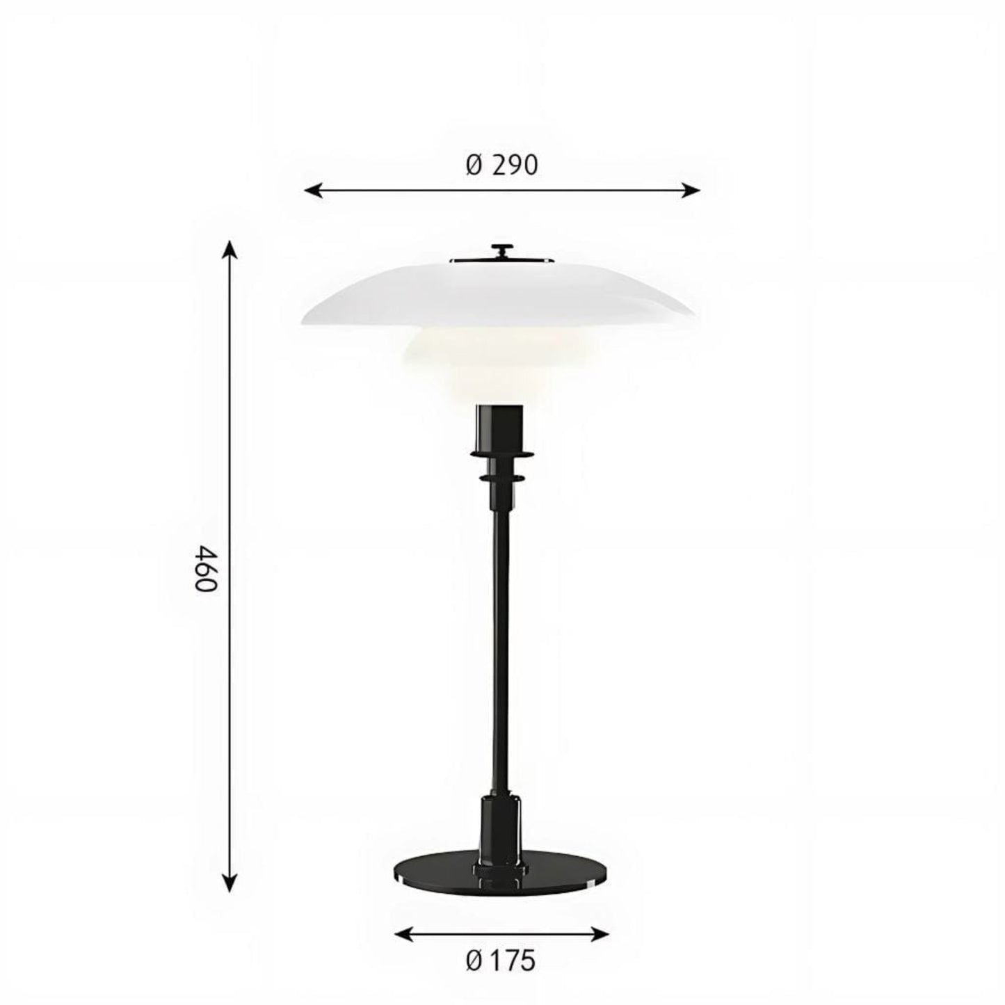 lampe de chevet design luxe Blanc - Noir / warm light / EU Plug