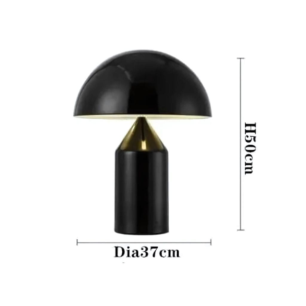 Lampe de chevet design luxe EU Plug / Noir / Warm White