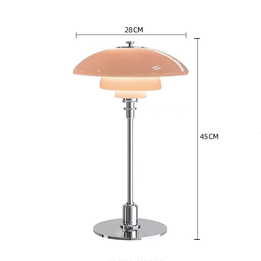 lampe de chevet design luxe Rose - Argenté / warm light / EU Plug
