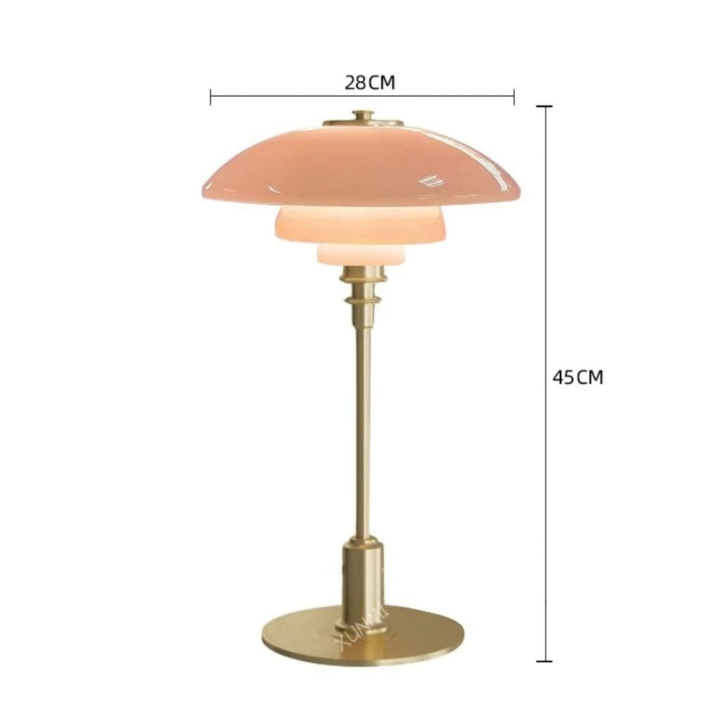 lampe de chevet design luxe Rose - Doré / warm light / EU Plug