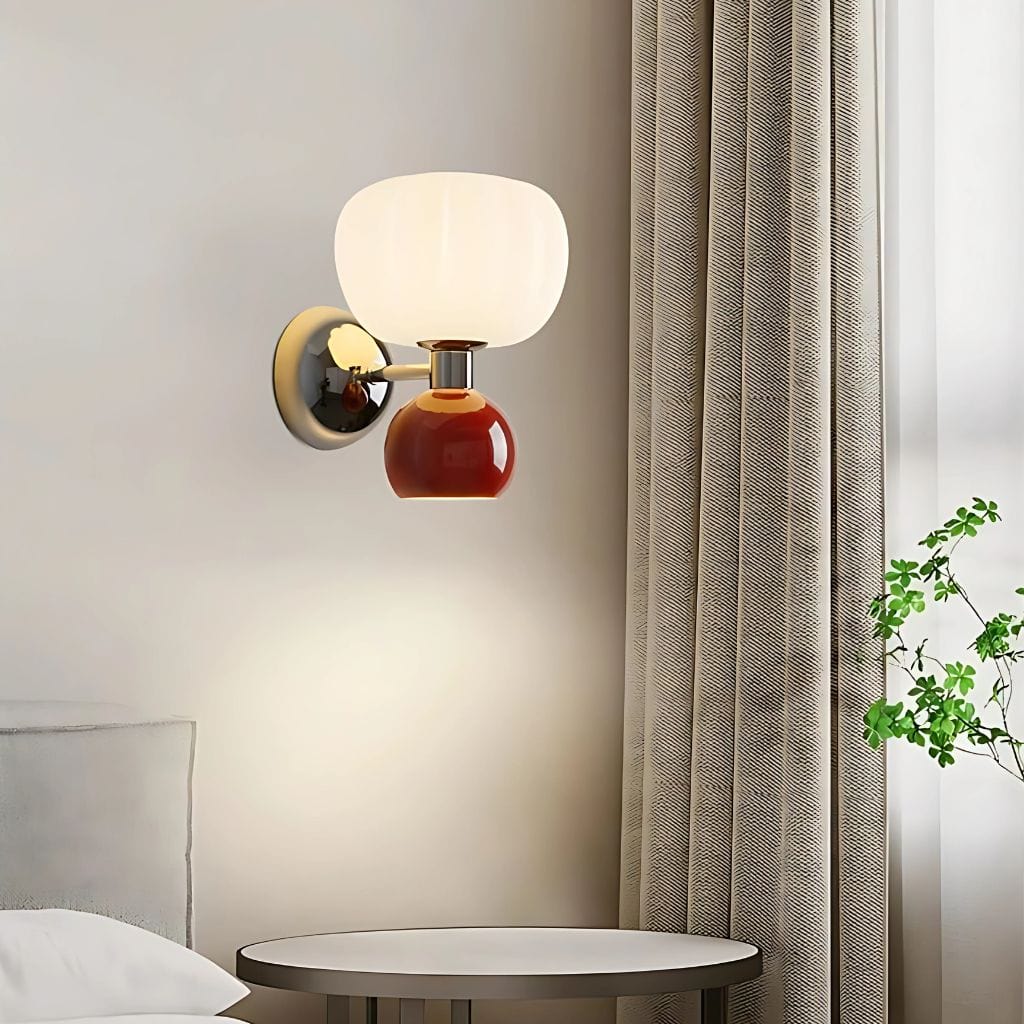 Lampe de chevet Double eclairage Rouge