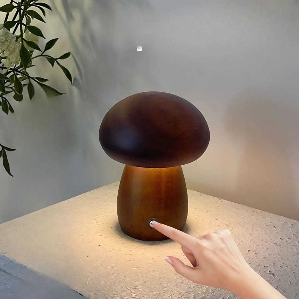 Lampe de chevet en bois