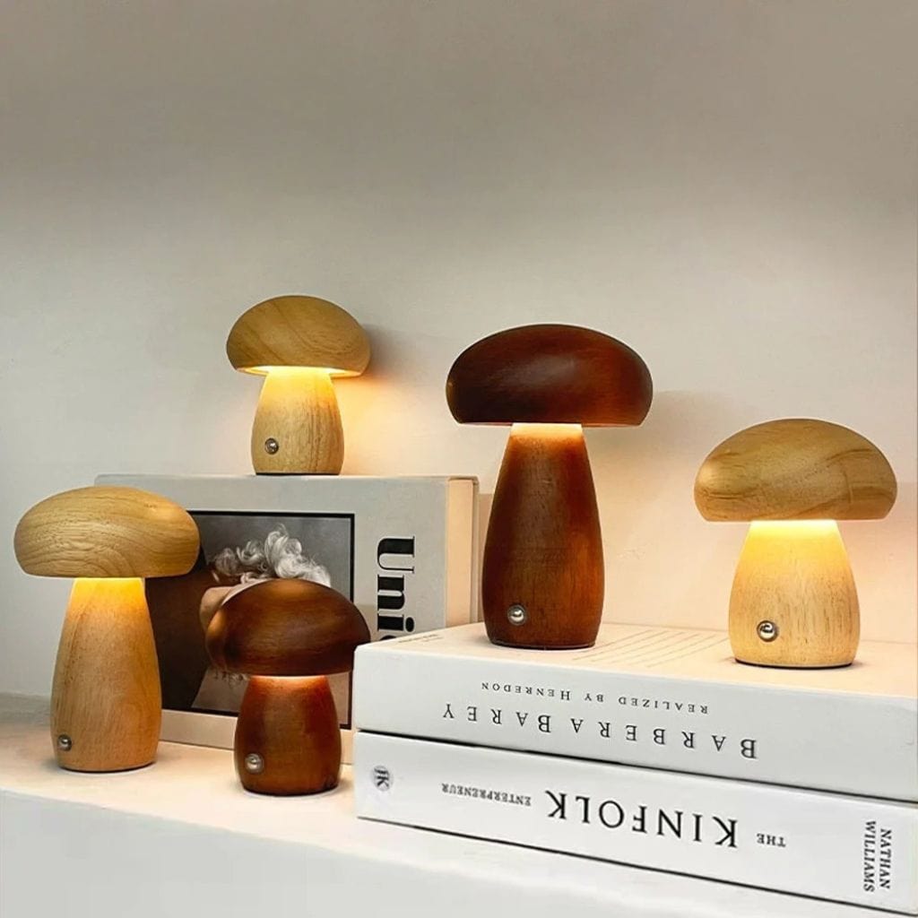 Lampe de chevet en bois