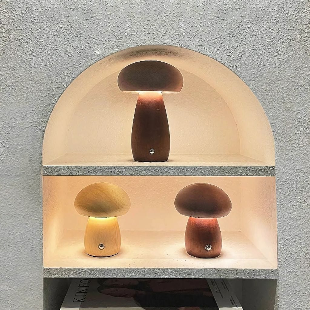 Lampe de chevet en bois