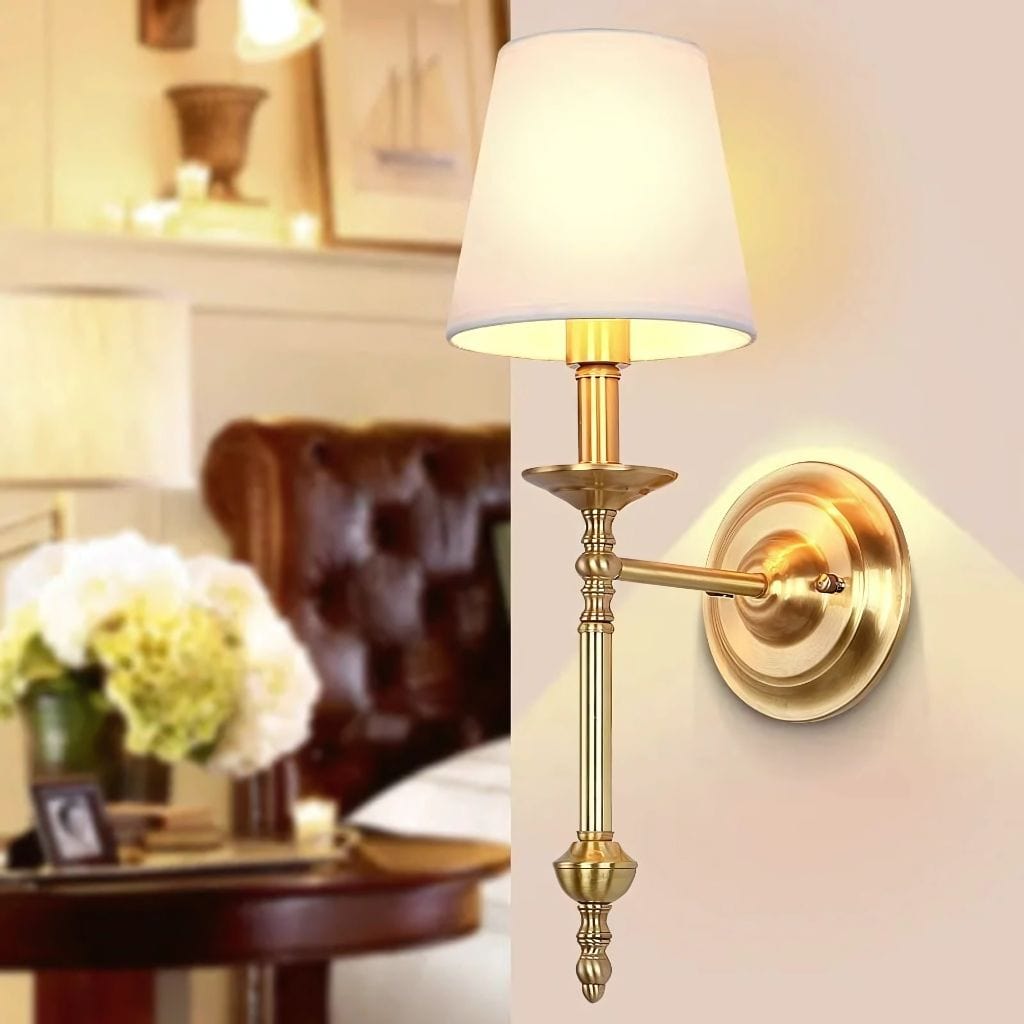 Lampe de chevet en cuivre