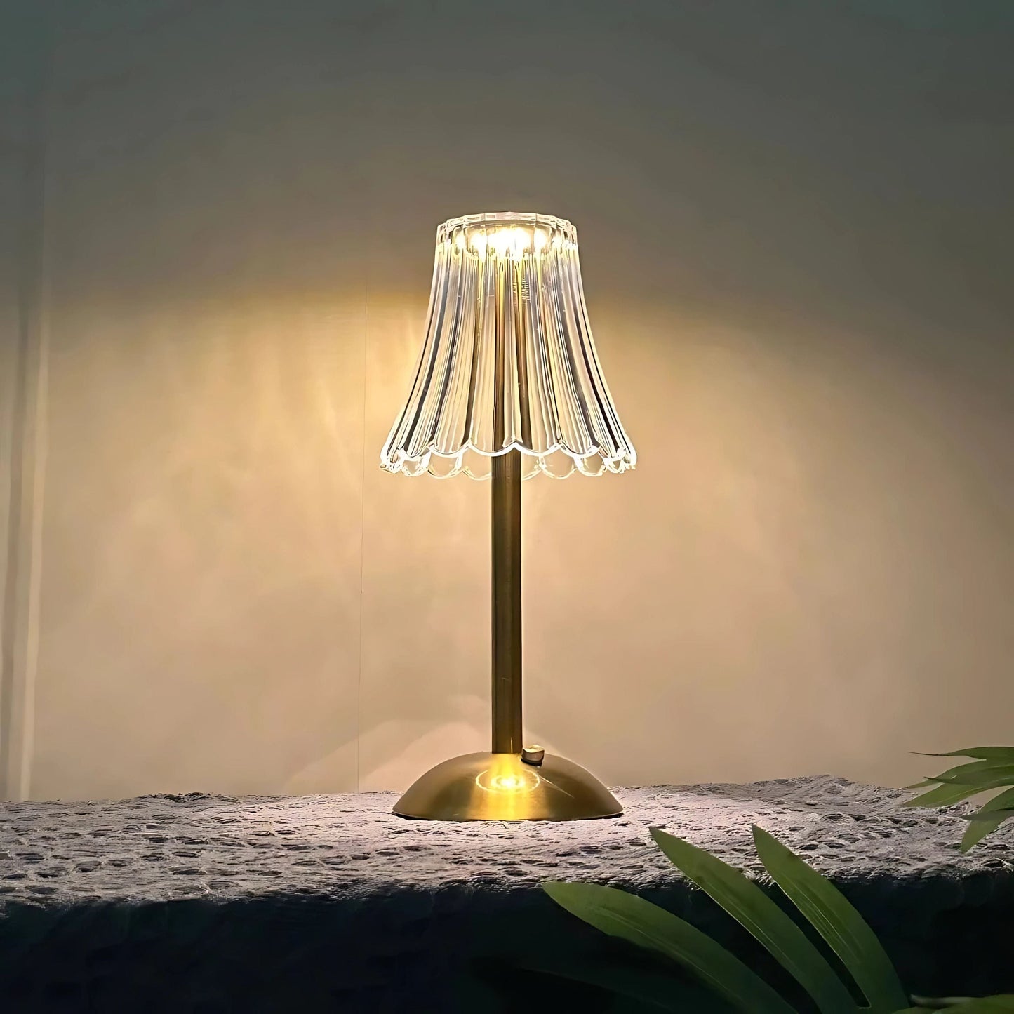Lampe de chevet en Verre vintage