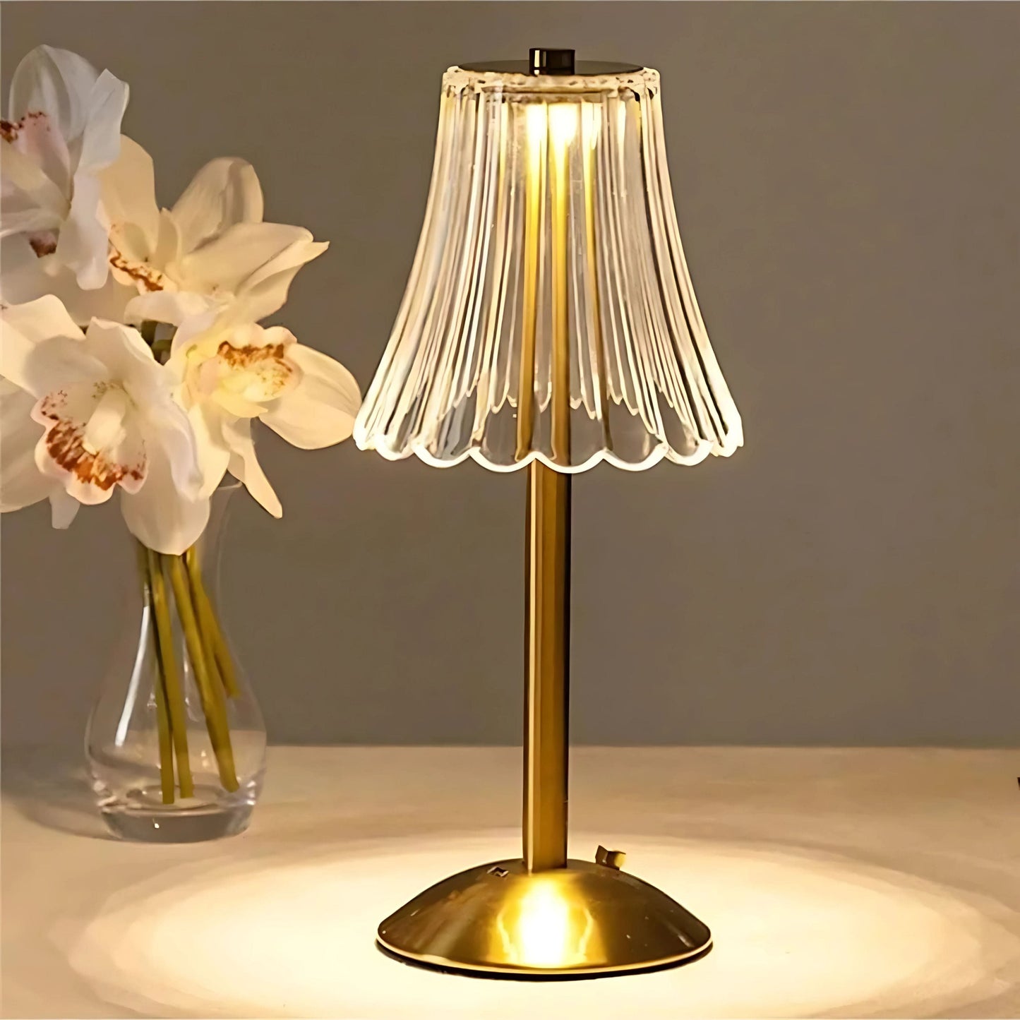 Lampe de chevet en Verre vintage