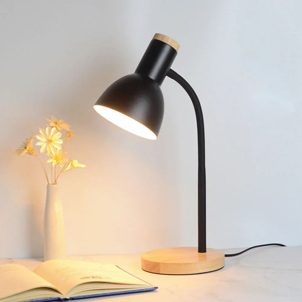 Lampe de chevet Flexible Noir