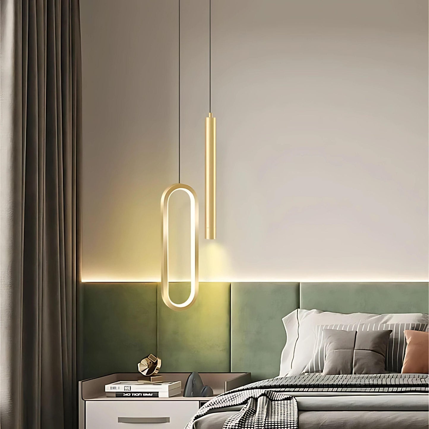 Lampe de chevet forme geometrique