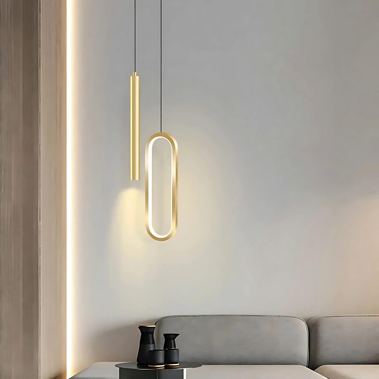 Lampe de chevet forme geometrique