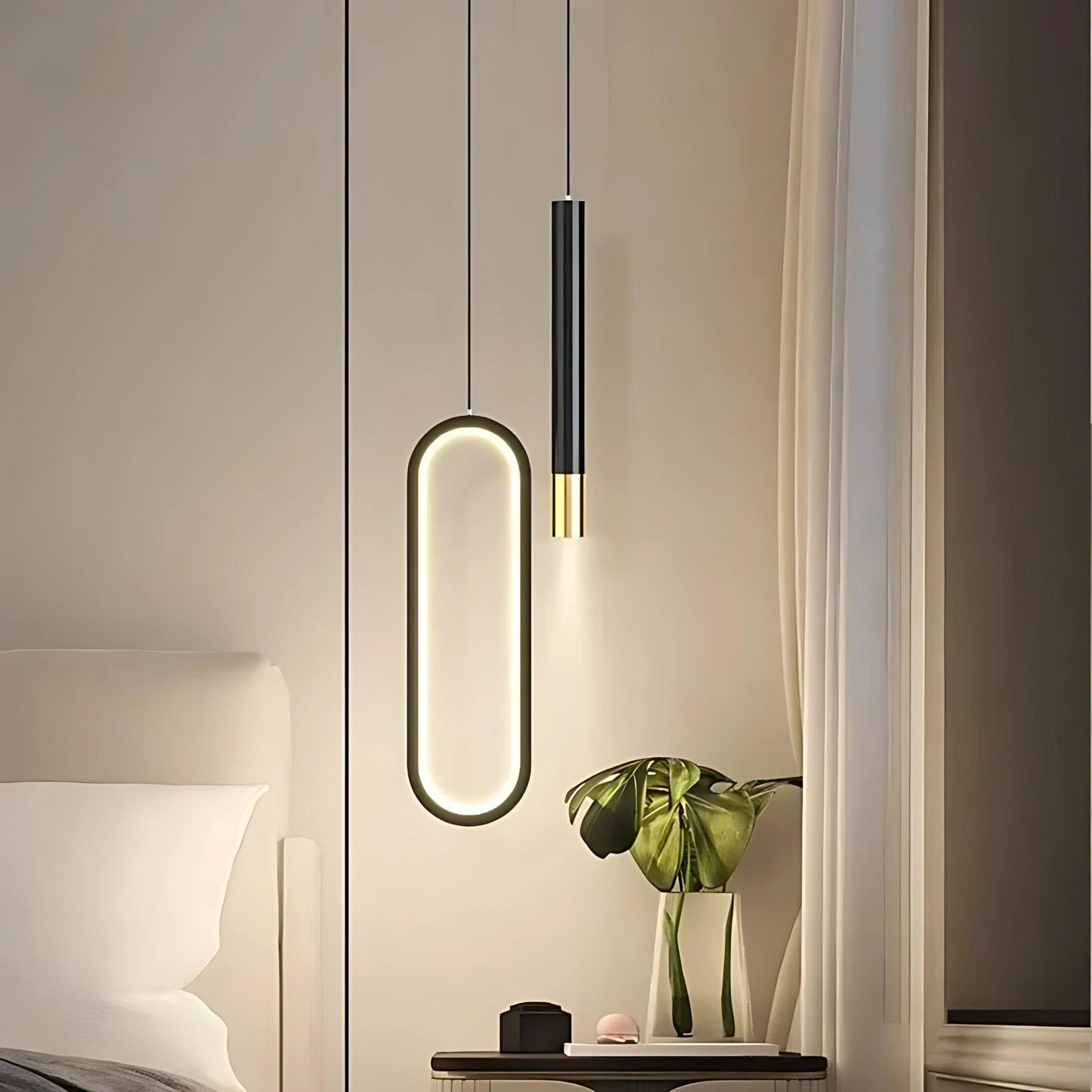 Lampe de chevet forme geometrique