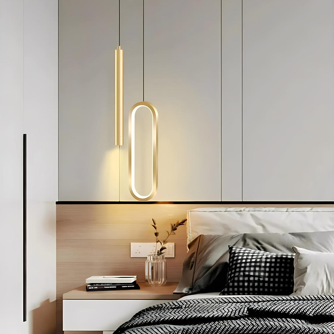 Lampe de chevet forme géométrique