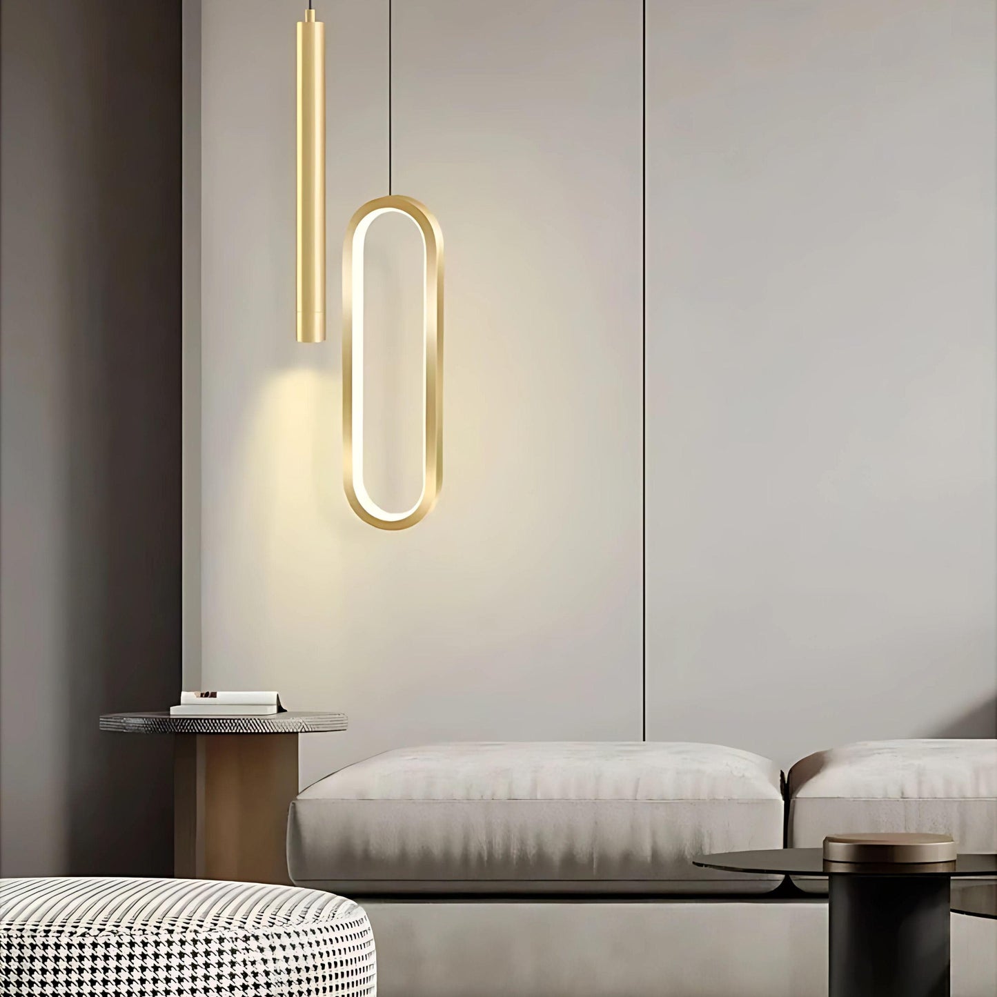 Lampe de chevet forme geometrique