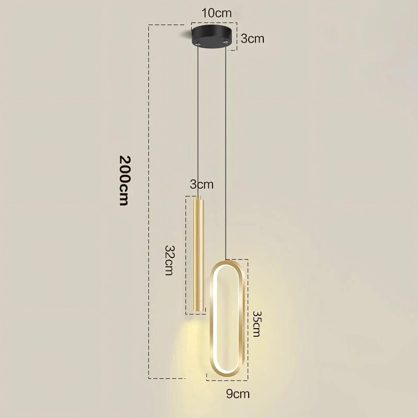 Lampe de chevet forme geometrique