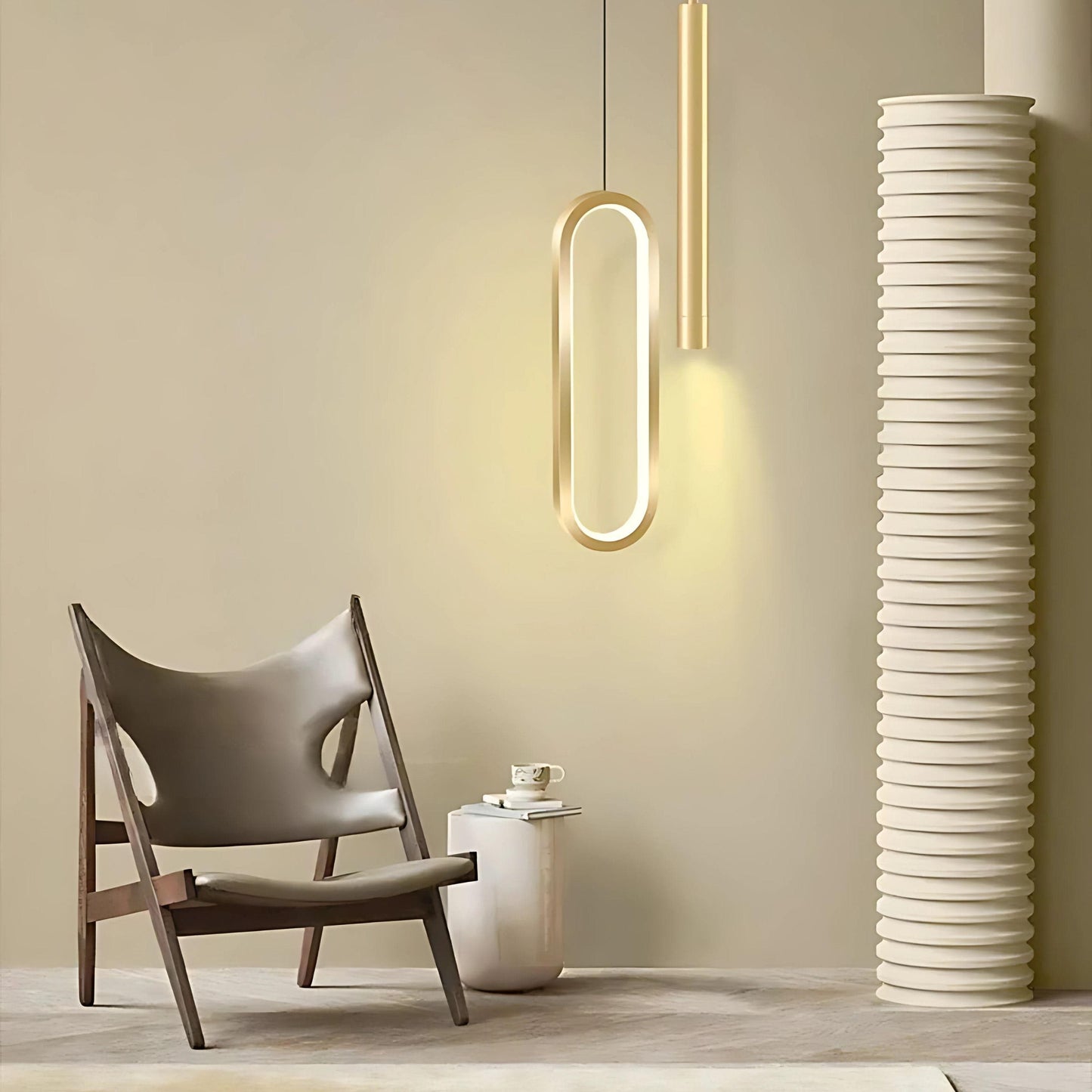 Lampe de chevet forme geometrique