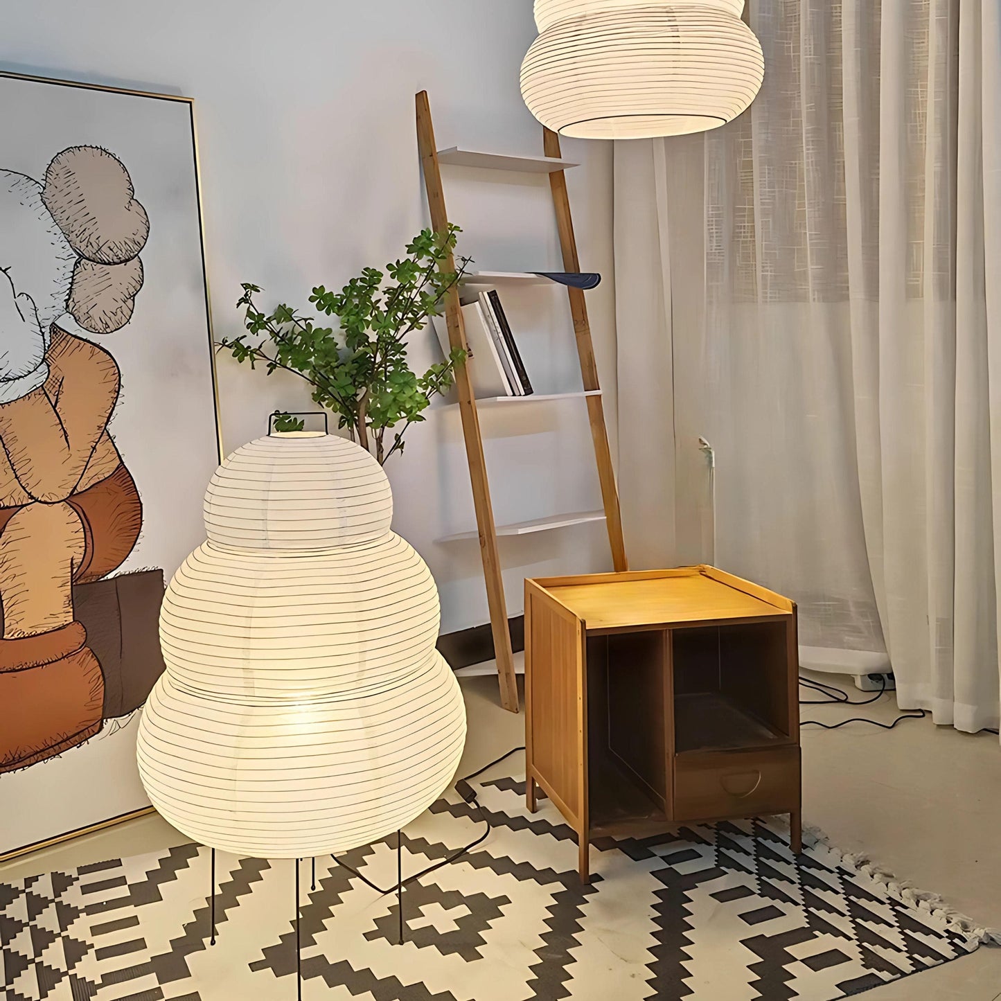 Lampe de chevet japonais