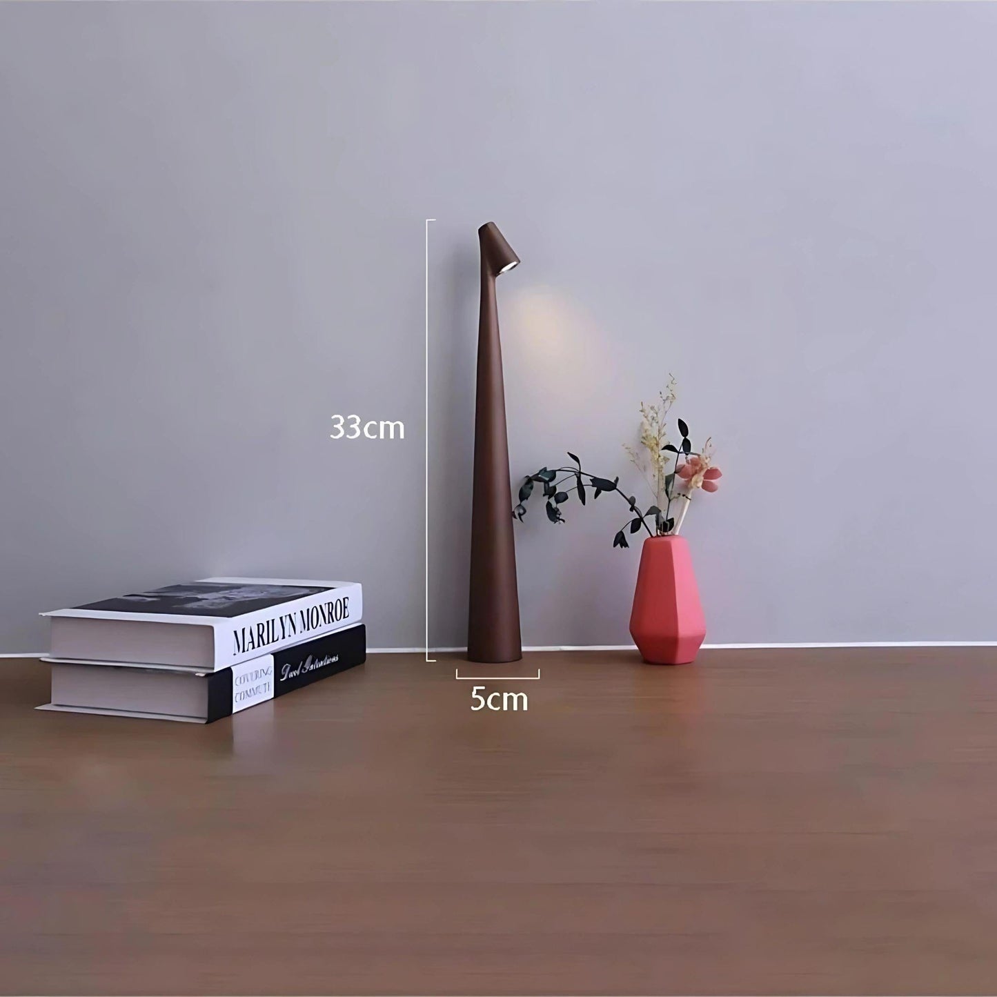 Lampe de chevet Minimaliste Marron
