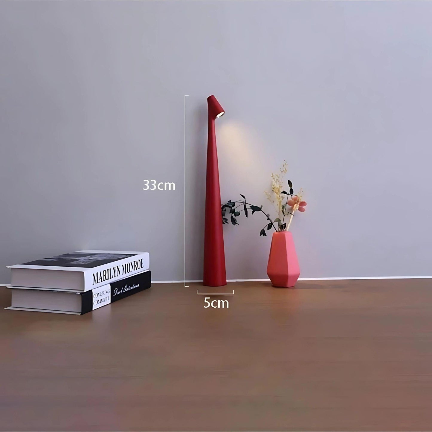 Lampe de chevet Minimaliste Rouge