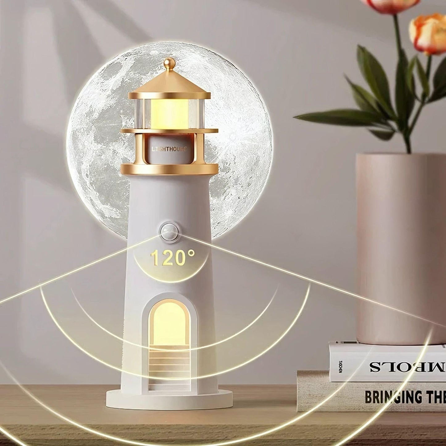 Lampe de chevet phare marin